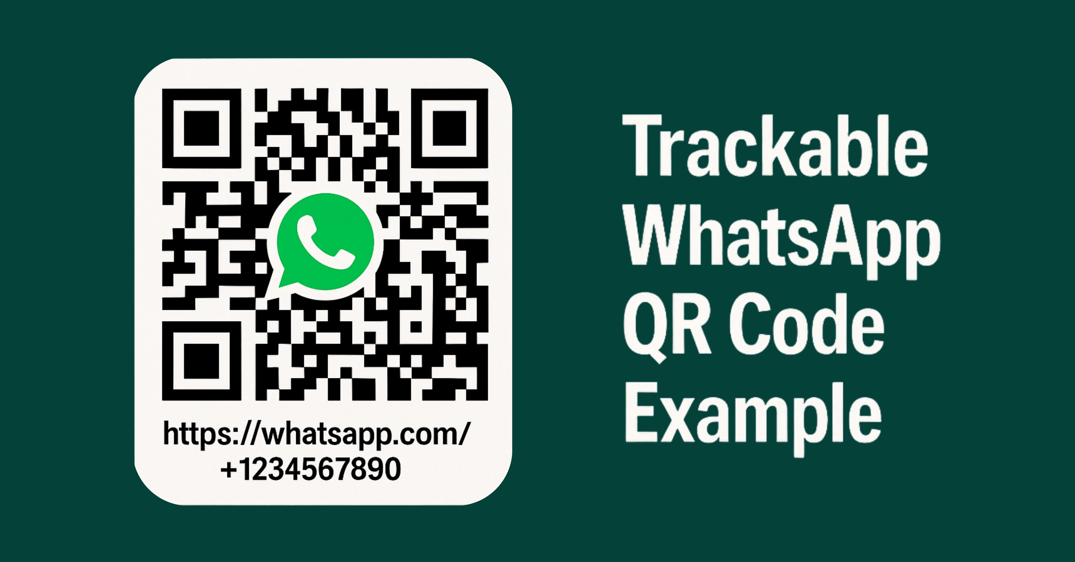 Trackable WhatsApp QR code example